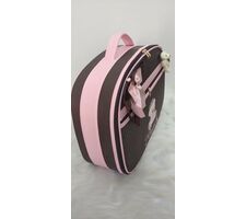 Kit de Bolsas para Menina Marrom com  Rosa - 41440