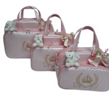 Conjunto de Bolsas Rosa Personalizada