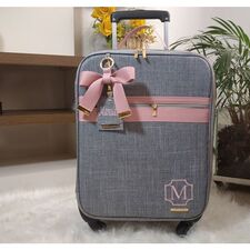 Mala Maternidade Luxuosa com Rodinhas Para Menina
