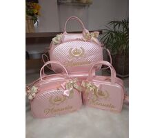 Kit Bolsas Maternidade Rosa Personalizada