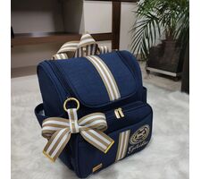 Kit Bolsa Grande e Mochila  2 em 1 Azul Marinho - 75749
