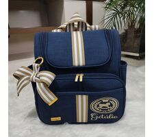Kit Bolsa Grande e Mochila  2 em 1 Azul Marinho - 75751