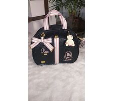 Bolsa Maternidade Preto Gliter Grande