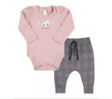 Conjunto Menina Body e Calça Saruel