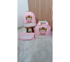 Conjunto de Bolsas de Bebe Rosa