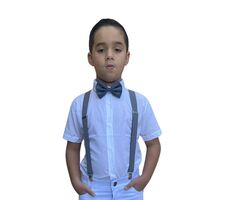 Suspensório Infantil Cinza